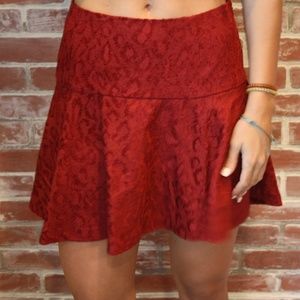 ✂️SOLD✂️ Free People Chenille Cheetah Skirt